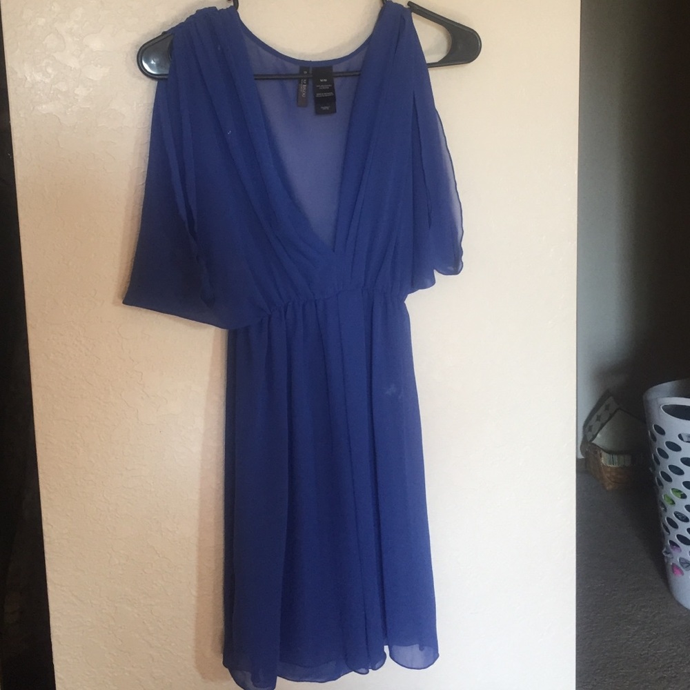 Sheer blue dress
